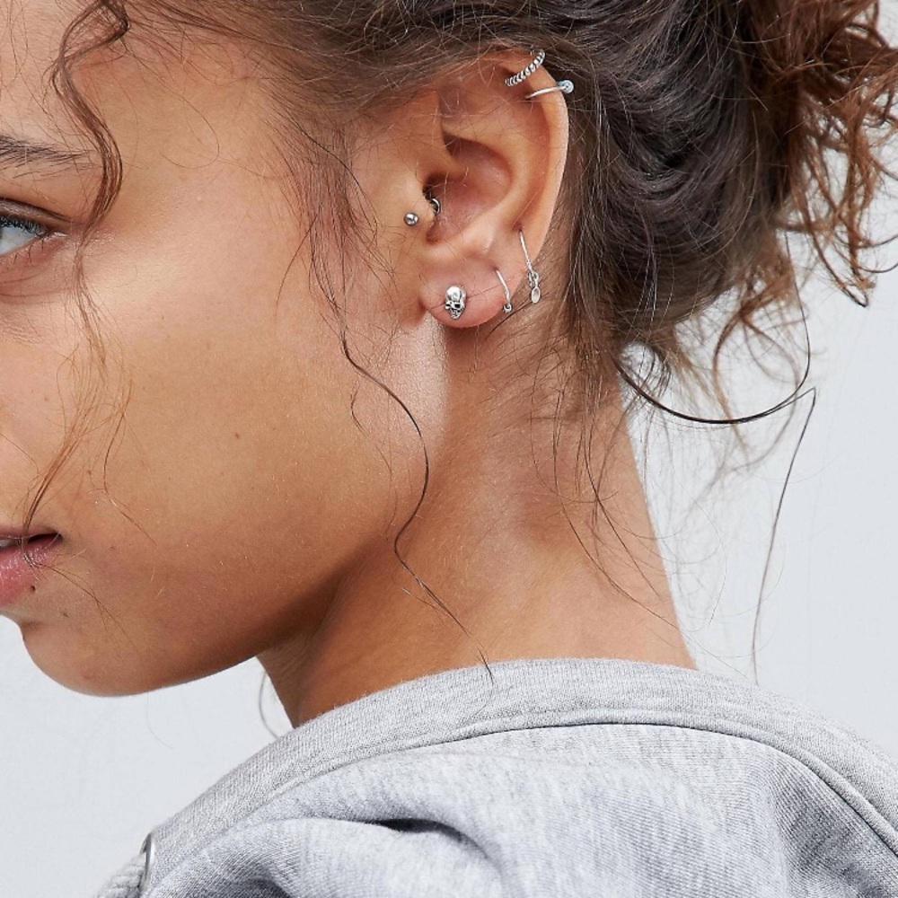 Sterling silver stud earrings